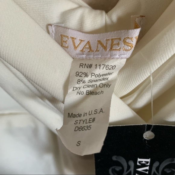 EVANESE Women's Elegant Slip On Long Formal Evening Dress with 3/4 Sleeves - Picture 7 of 9